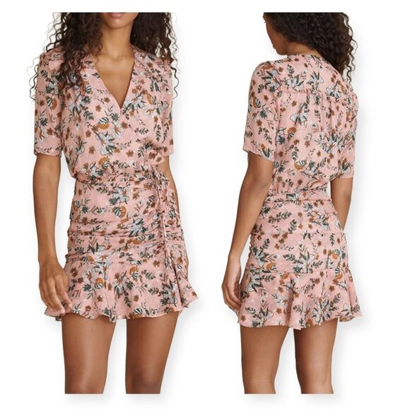 Veronica Beard Dakota Floral Dress, Mauve/pink, ‎ Size 0, New with Tag - Picture 1 of 16